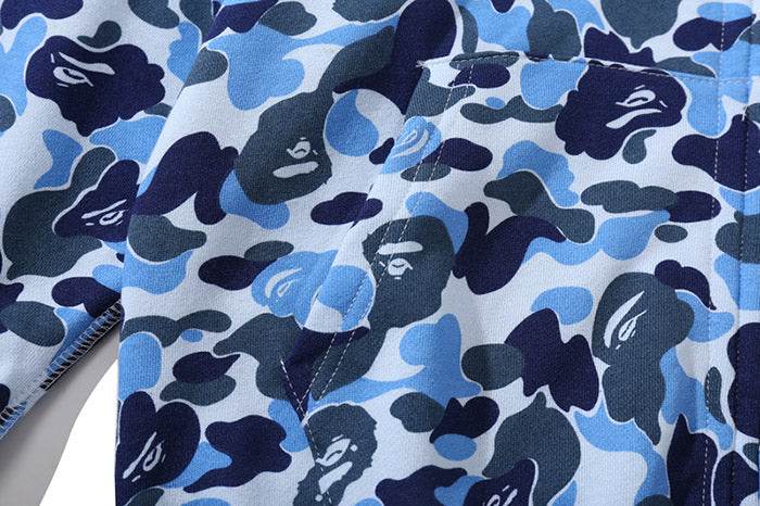 BAPE Big ABC Camo Double-Hood Shark Hoodie product view 16