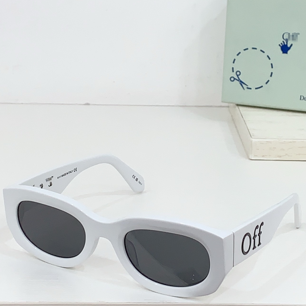 OFF-Whlte Arrow logo sunglasses#14E 4-Bar