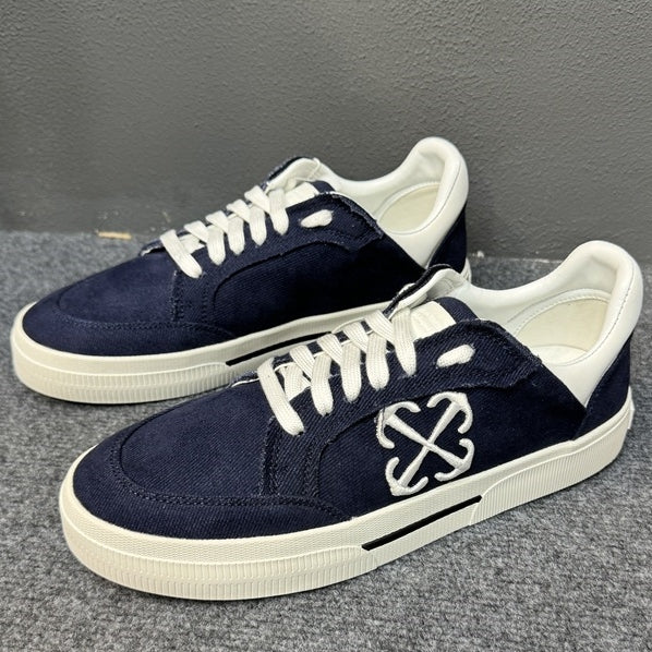 OFF-Whlte Canvas Sports shoes#23 4-Bar
