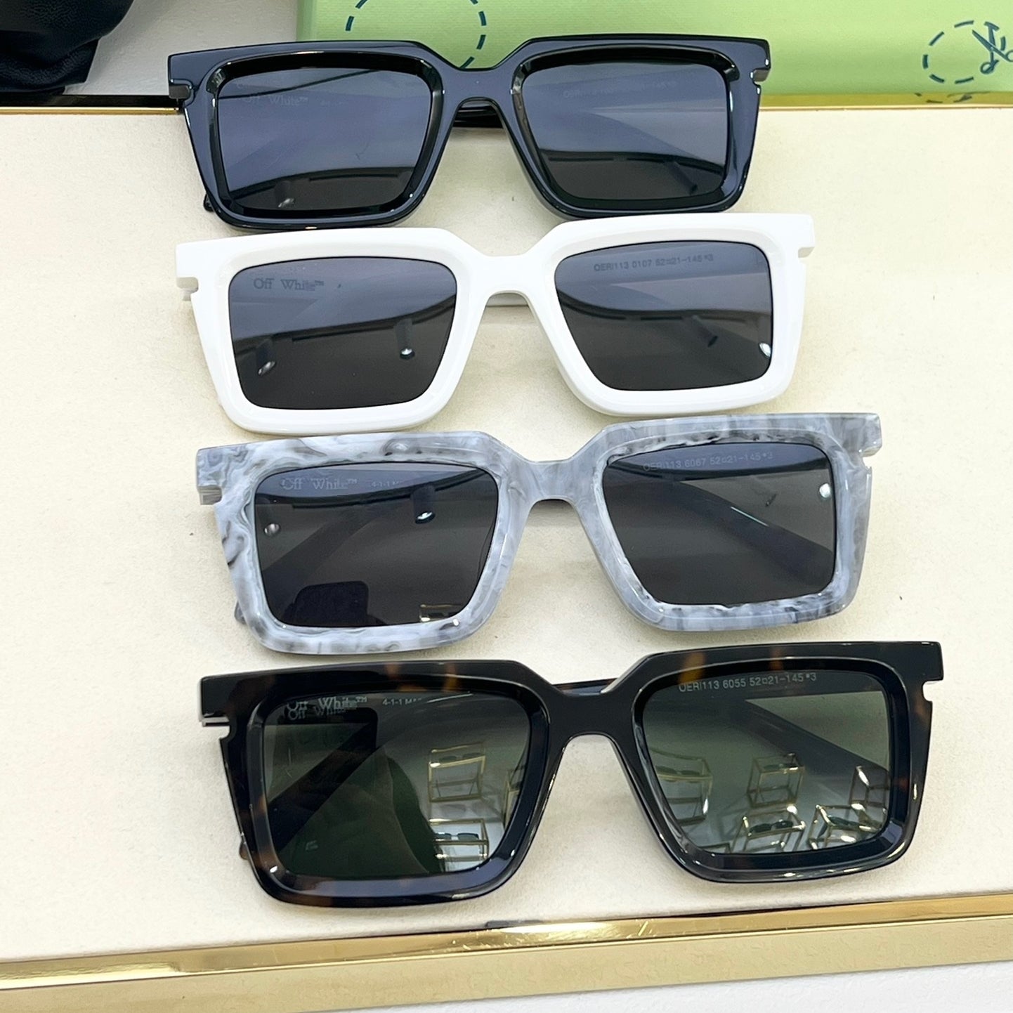 OFF-Whlte Arrow logo sunglasses#113 4-Bar