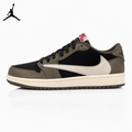 Air Jordan 1 Low Black-Brown Reverse Swoosh Unisex Sneakers CQ4277-001 main product view