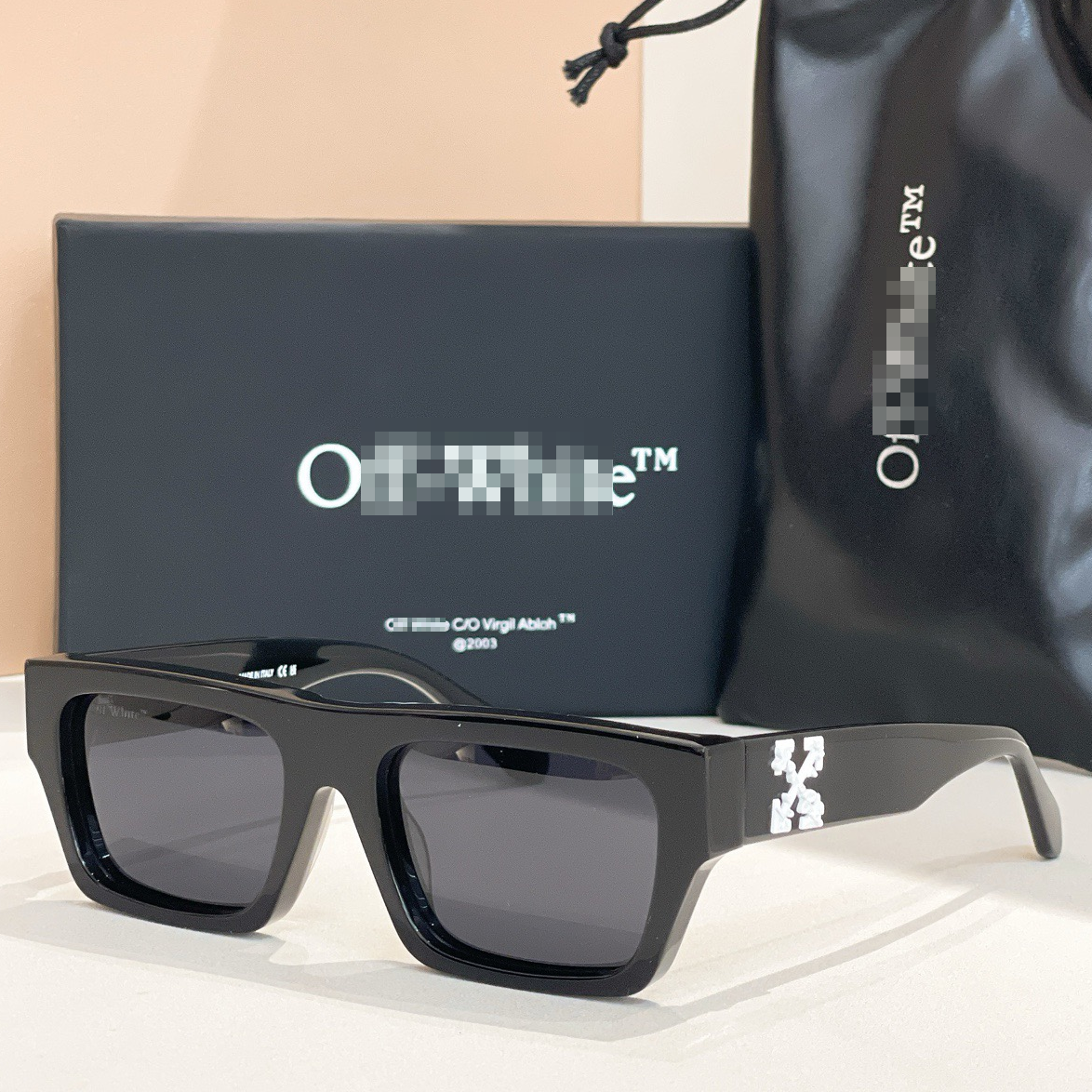 OFF-Whlte Arrow logo sunglasses#145 4-Bar