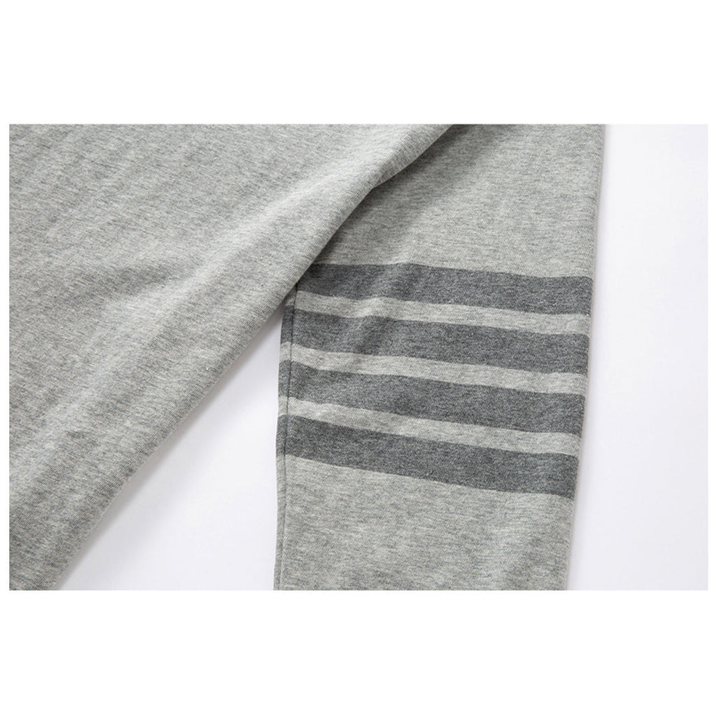4 - Bar Puppy Embroidered Long Sleeve T - Shirt - Premium Cotton Tee by Thom Browne, garment detail view