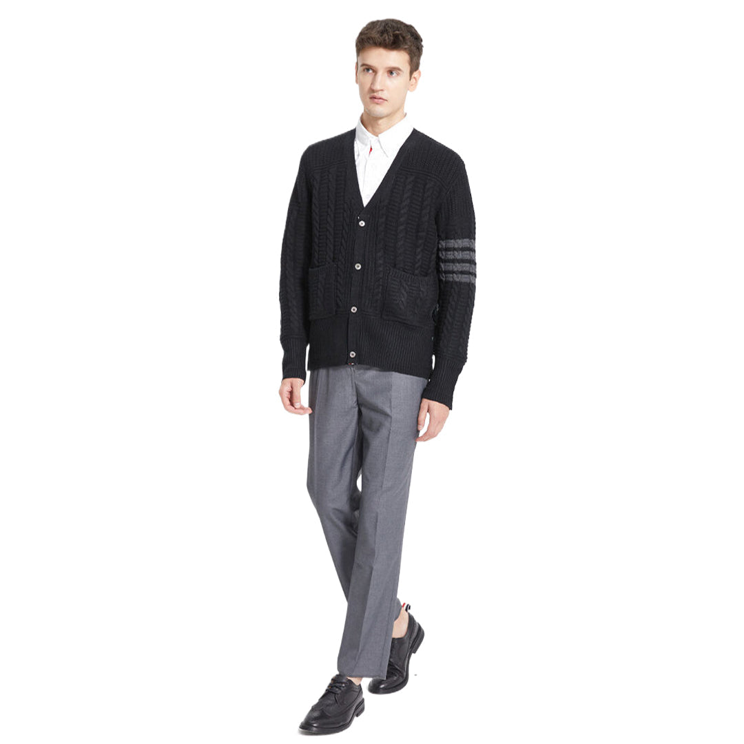 Men's Sweaters by Thom Browne, knitwear detail view