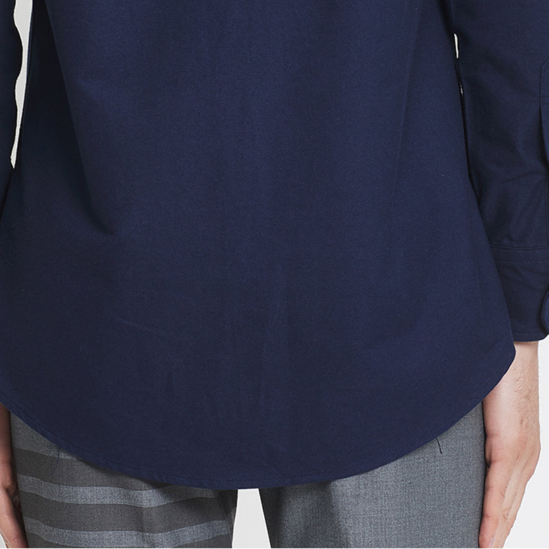 Men's Classic Four-Bar Oxford Shirt - 100% Cotton Premium by Thom Browne, shirt detail view