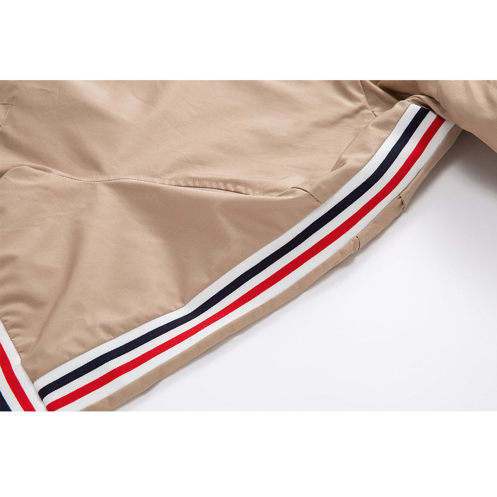 Men's Premium Trench Coat by Thom Browne, outerwear detail view