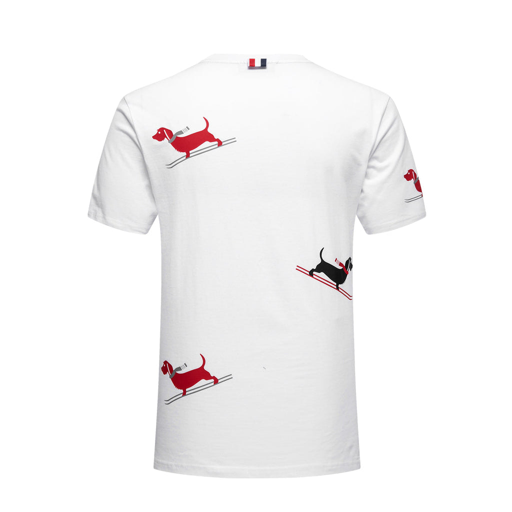 Men's Classic Four-Bar Lobster T-Shirt - 100% Cotton Made in Japan by Thom Browne, product detail view