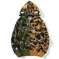 BAPE Colorblock Camo Shark Zip Hoodie product image