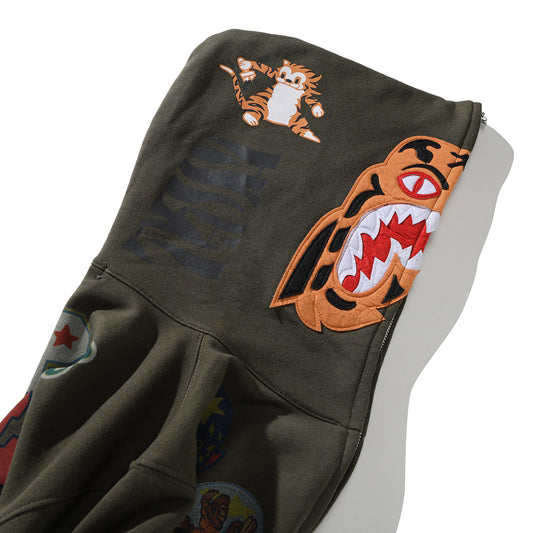 BAPE Tiger & Shark Full-Zip Hoodie product view 4