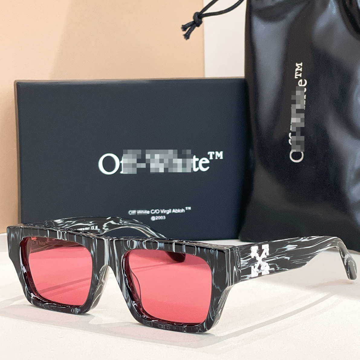 OFF-Whlte Arrow logo sunglasses#145 4-Bar