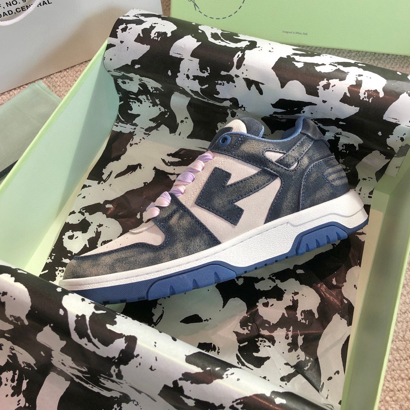 OFF-Whlte Arrow logo Sports shoes#10 4-Bar