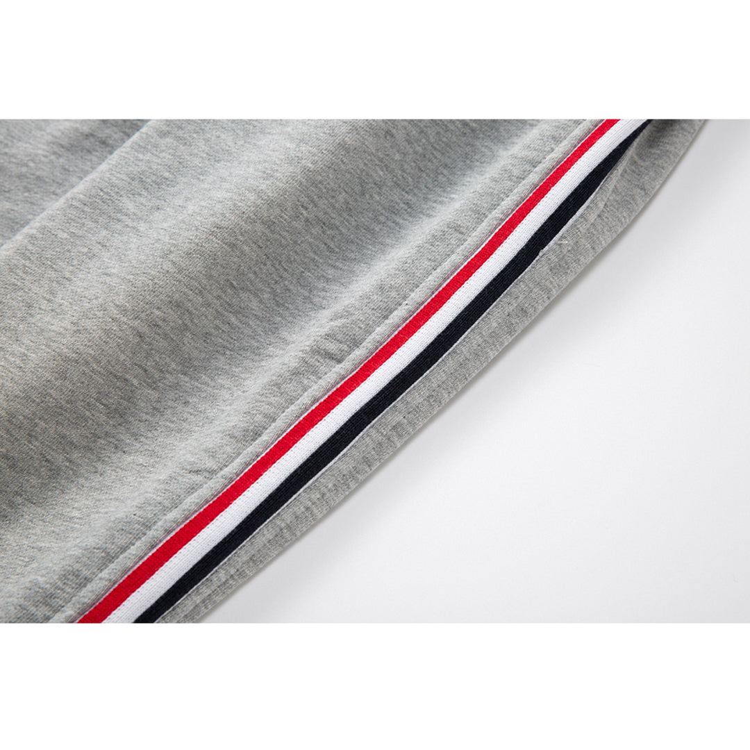 Thom Browne Style Unisex Casual Sweatpants with Signature Four-Bar Detail - Image 7