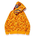 BAPE Orange Camo Shark Hoodie product image