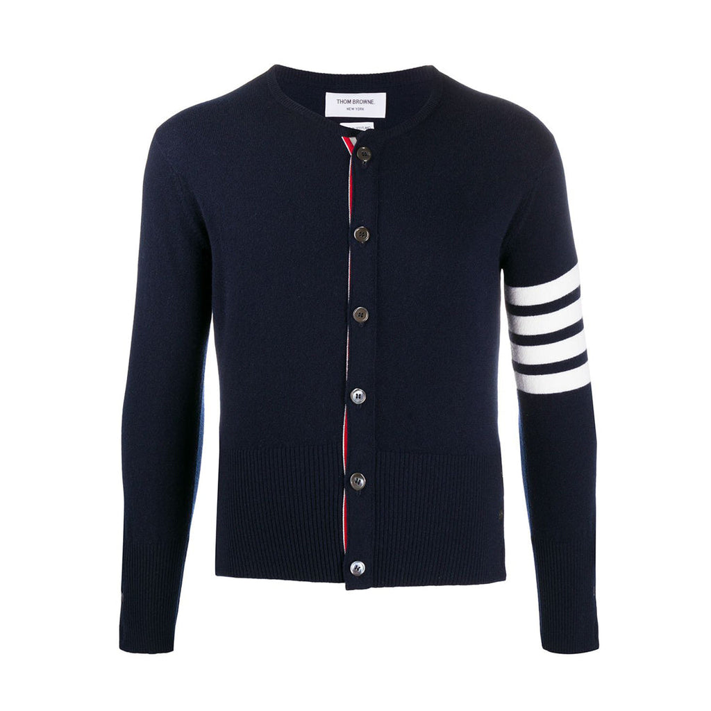Men's Round neck Cardigan by Thom Browne, knitwear detail view