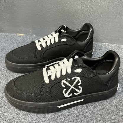 OFF-Whlte Canvas Sports shoes#23 4-Bar