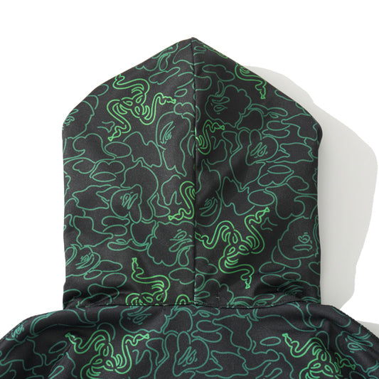 BAPE Snake Camo Shark Zip Hoodie product view 6