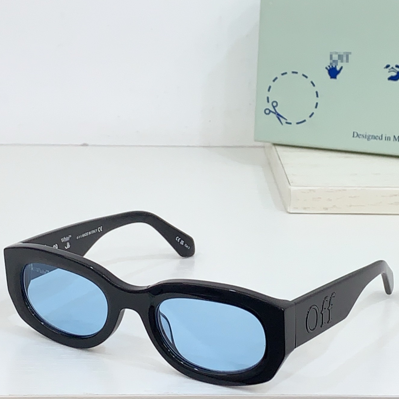 OFF-Whlte Arrow logo sunglasses#14E 4-Bar