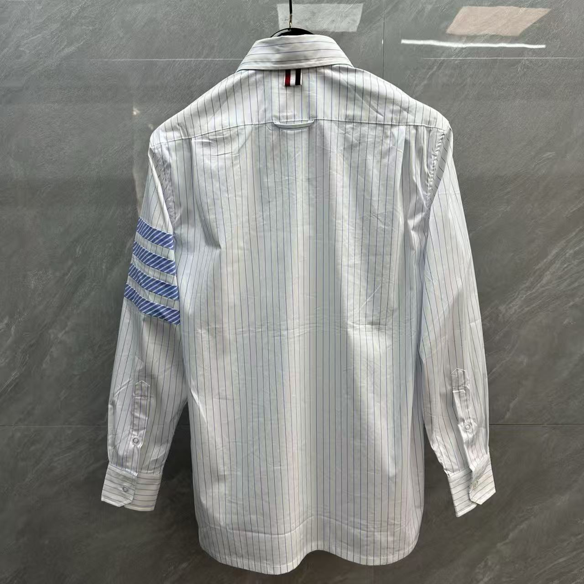 Men's Casual Business Shirt - 100% Cotton Button - Down Shirt by Thom Browne, shirt detail view