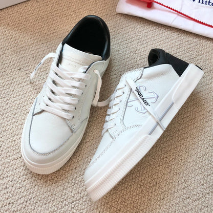 OFF-Whlte Genuine Leather Sneakers#65 4-Bar
