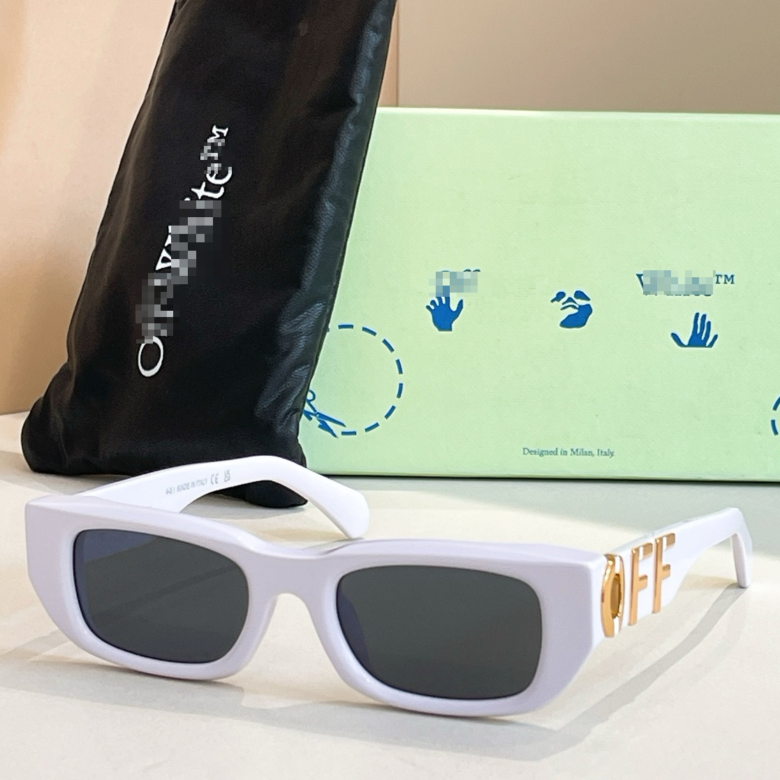 OFF-Whlte Arrow logo sunglasses#124 4-Bar