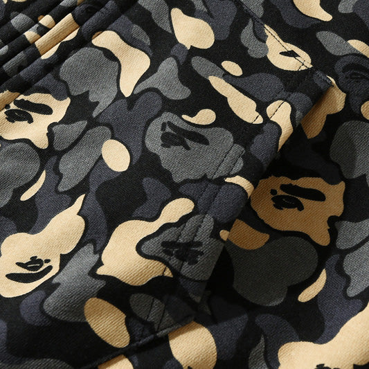 BAPE Black Camo Double-Hood Shark Zip Hoodie product view 10
