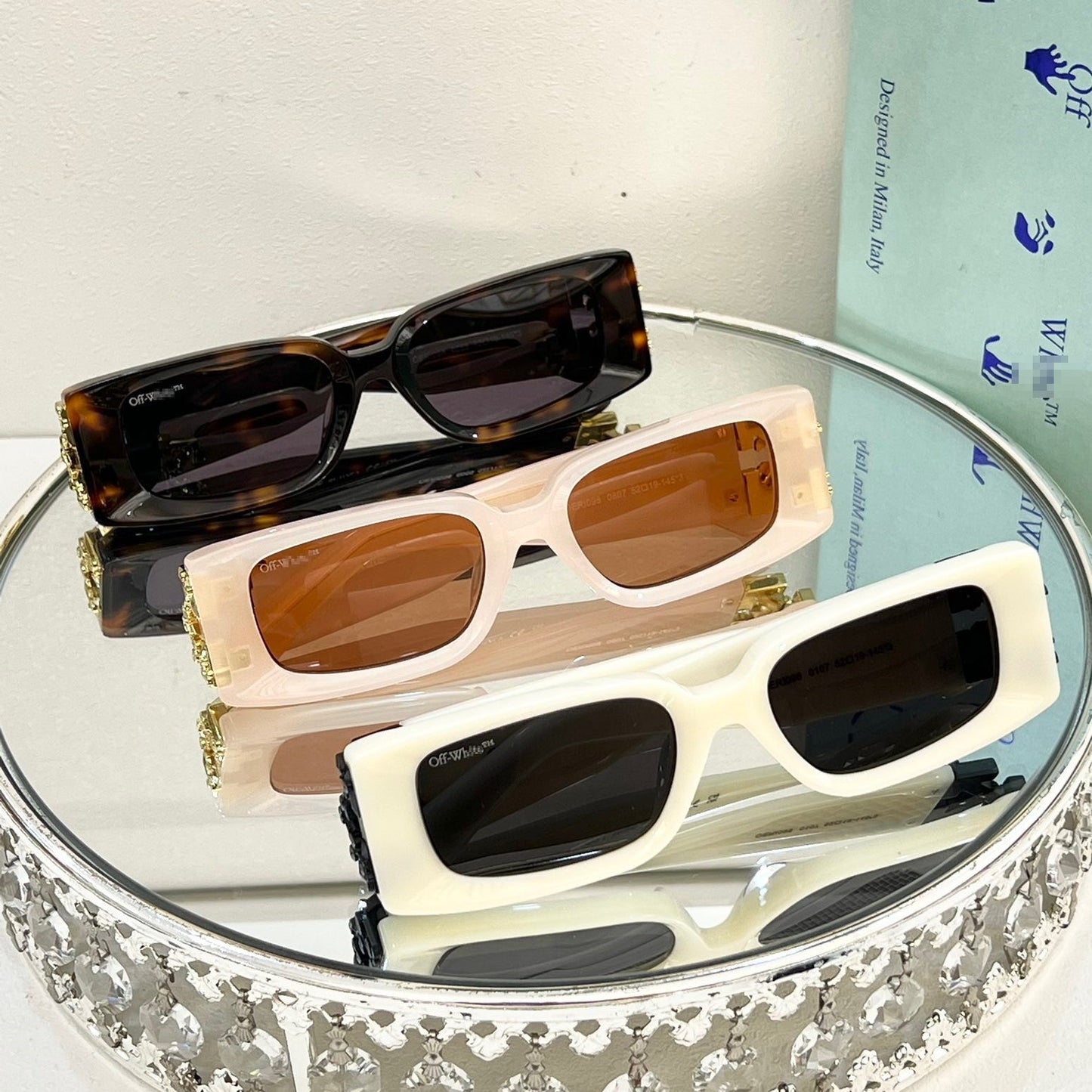 OFF-Whlte Arrow logo sunglasses#098 4-Bar