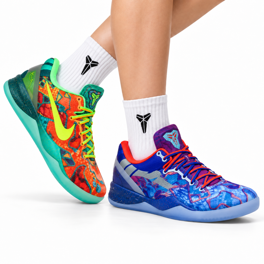 Nike Kobe 8 ProtroMulticolor Mismatched Sneakers