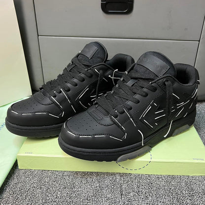 OFF-Whlte Arrow logo leather Sports shoes#18 4-Bar