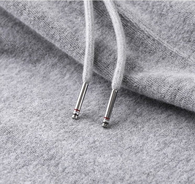 Men's Four-Pole Hoodie by Thom Browne, garment detail view