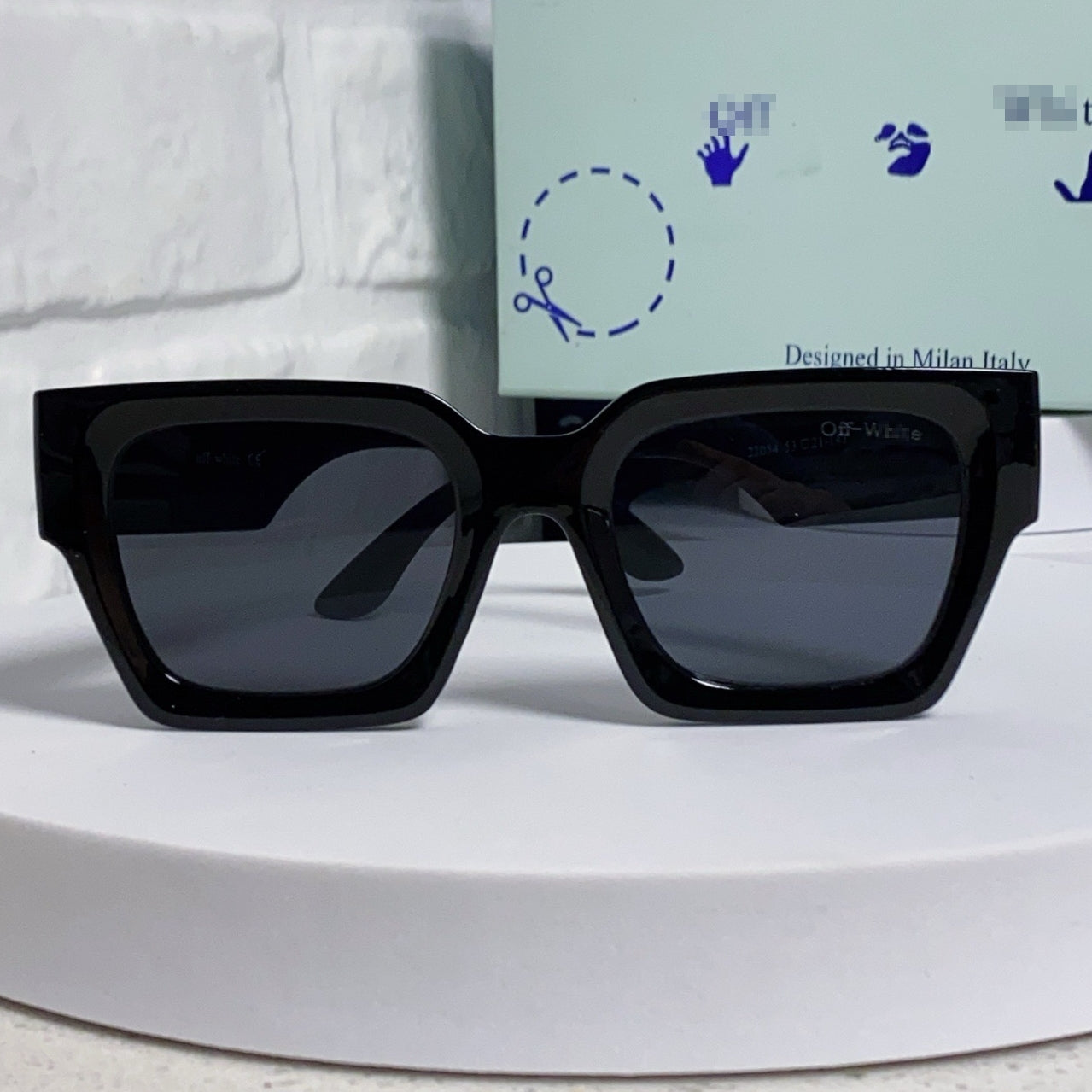 OFF-Whlte Arrow logo sunglasses#005 4-Bar