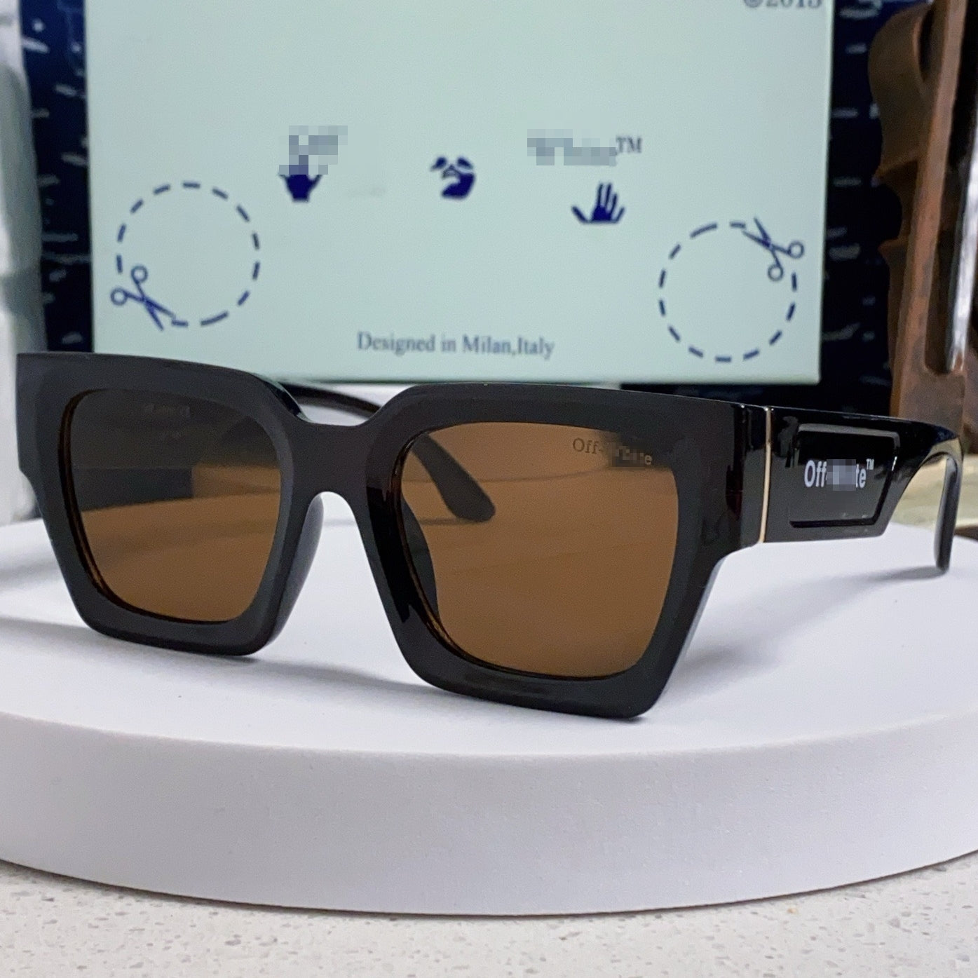 OFF-Whlte Arrow logo sunglasses#005 4-Bar