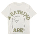 BAPE Outline College Ape Head Men's T-Shirt - White