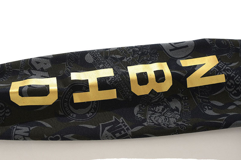 BAPE Black & Gold Camo Shark Hoodie product view 9