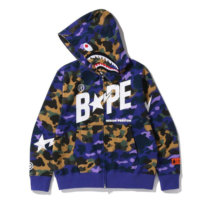 BAPE Star Camo Shark Zip Hoodie product image