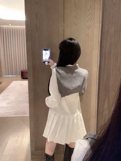 2025SS  Dress + Shawl Two-piece Set THOM TREND