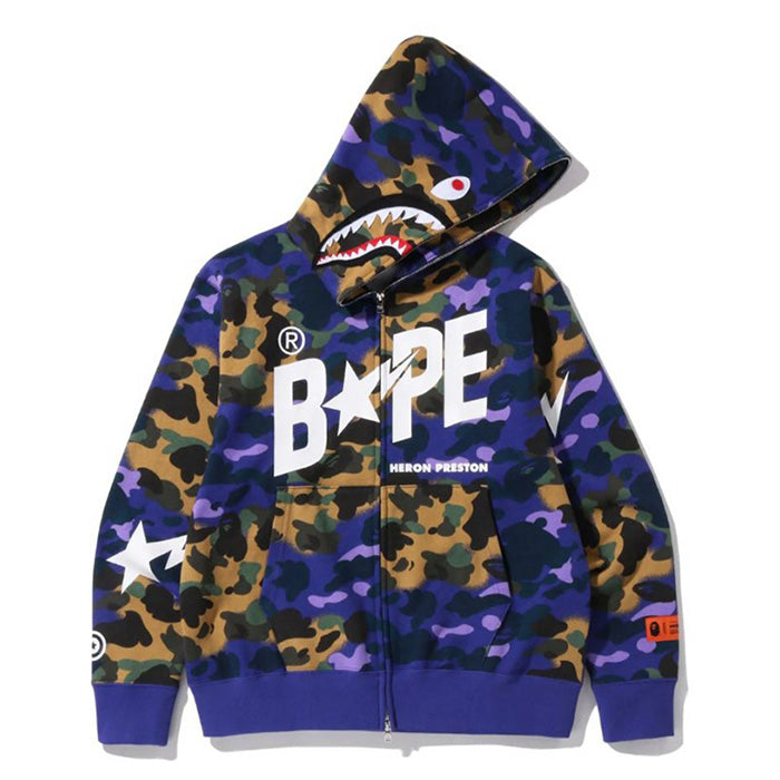 BAPE Star Camo Shark Zip Hoodie product view 2