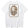 BAPE World Gone Mad Camo Back Print Men's T-Shirt - White
