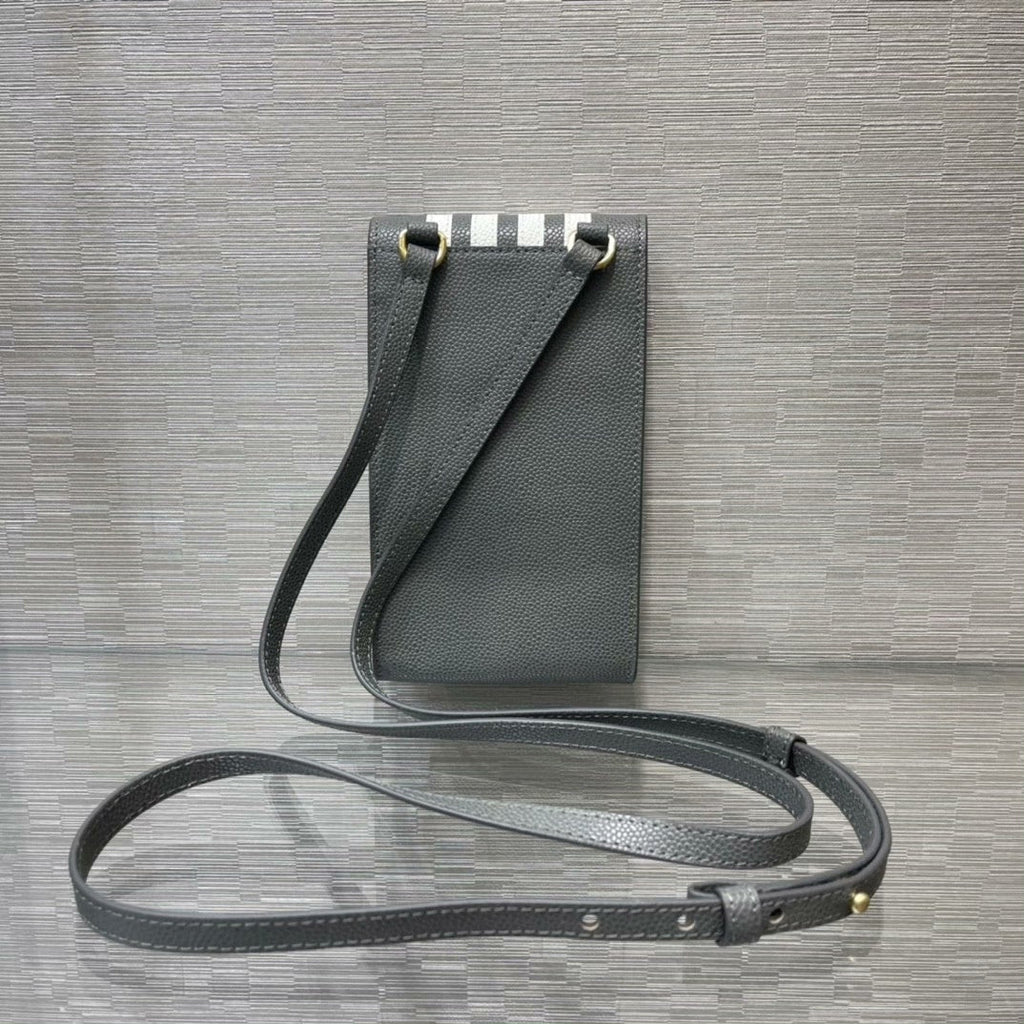 Dark Grey Striped Phone Bag THOM TREND