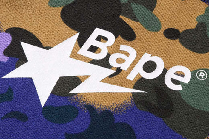 BAPE Star Camo Shark Zip Hoodie product view 5