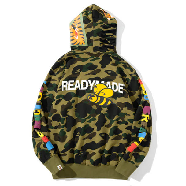 BAPE ABC Camo Logo Hoodie - Blue & Green product image