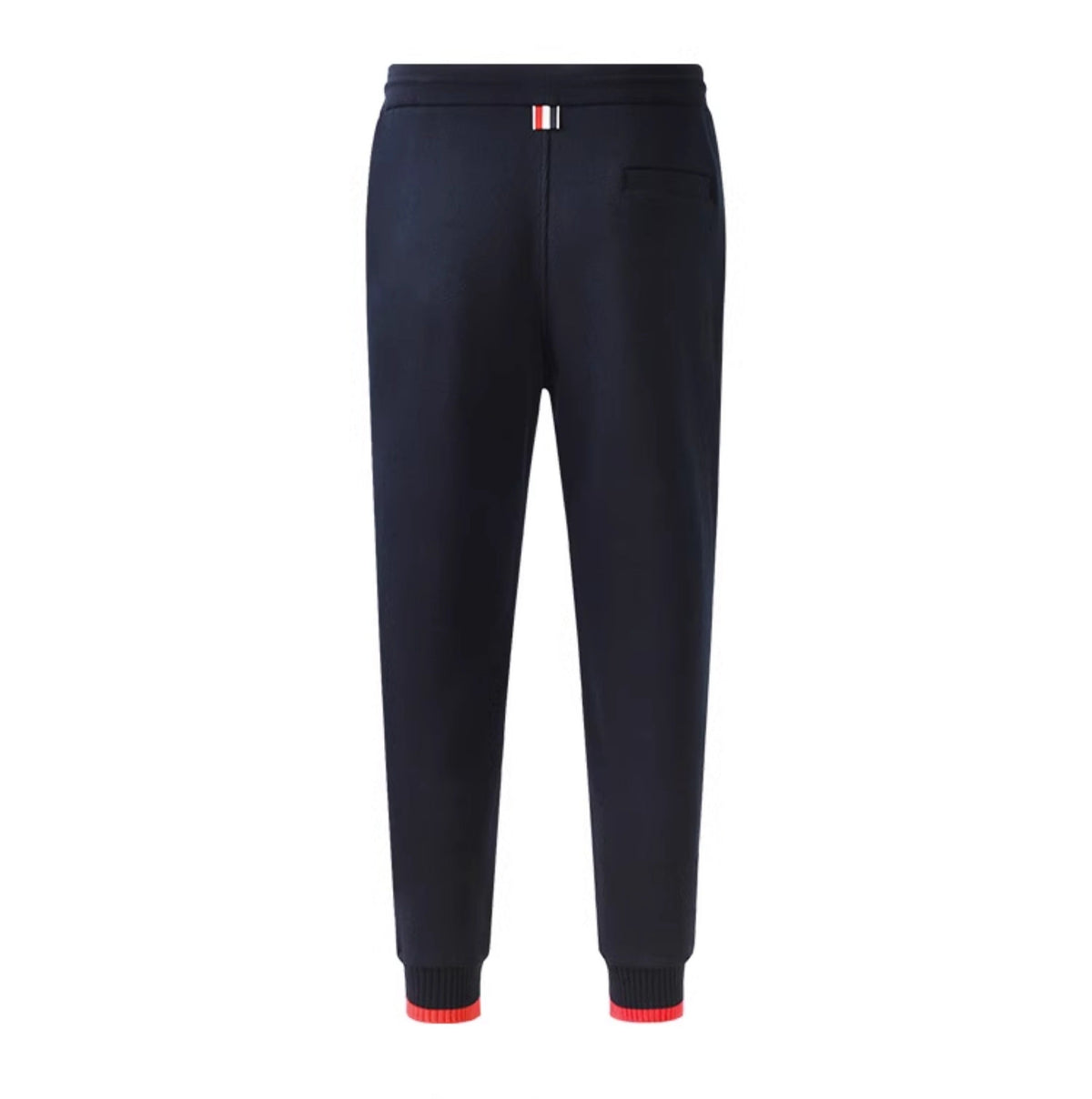 Thom Browne Style Unisex sweatpants with Signature Four-Bar Detail - Image 2