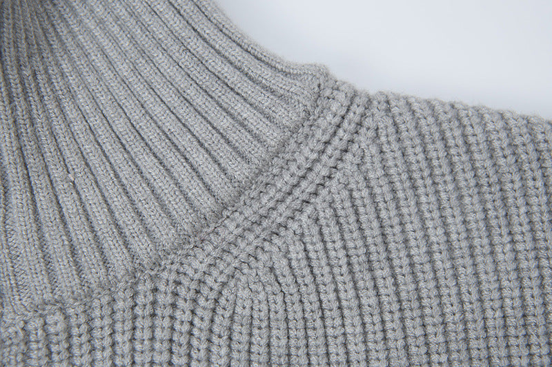 Stone Island Compass Badge Zip-Up Knit Cardigan - Black product detail view