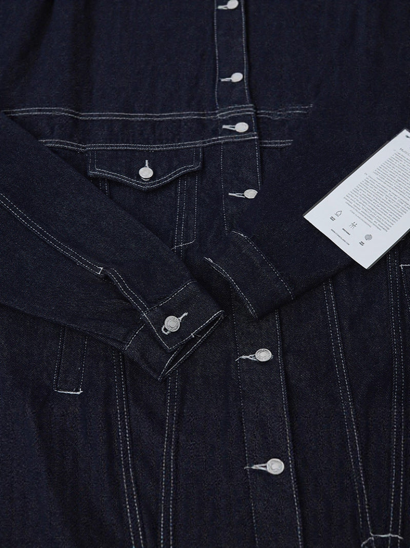 Stone Island Compass Badge Denim Trucker Jacket product detail view
