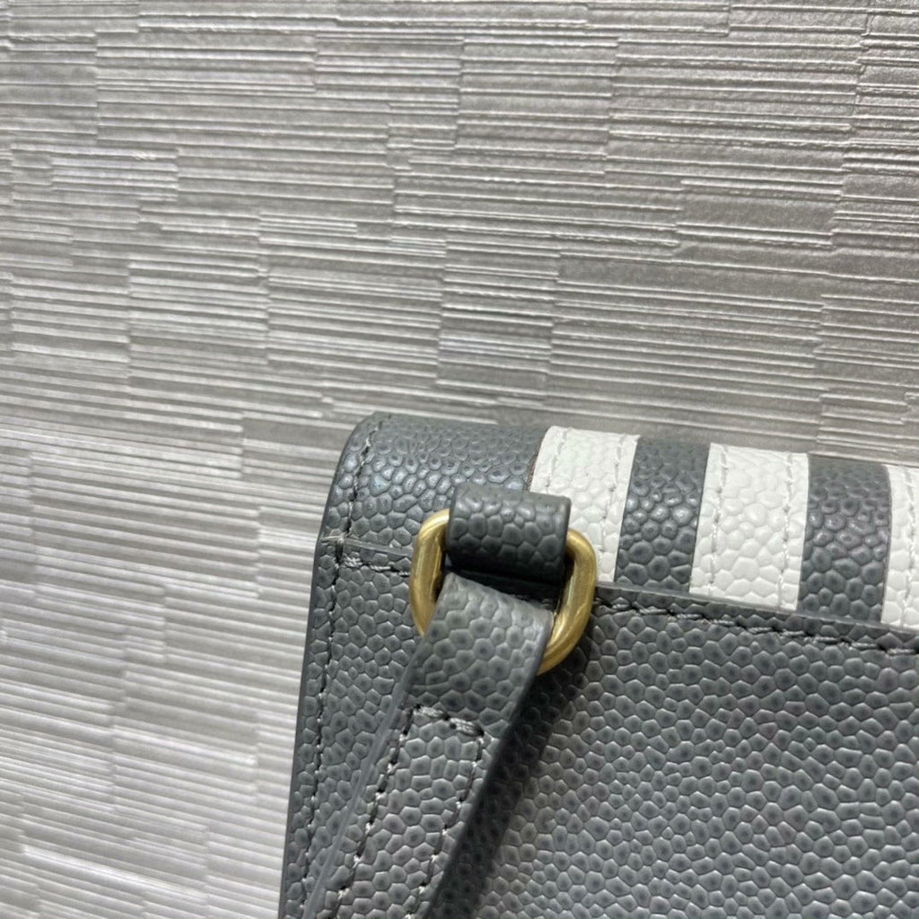 Dark Grey Striped Phone Bag THOM TREND