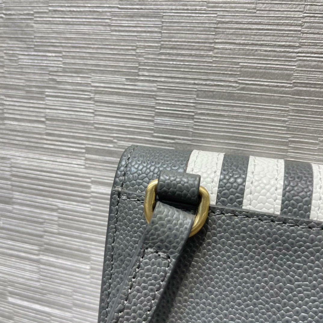 Dark Grey Striped Phone Bag THOM TREND
