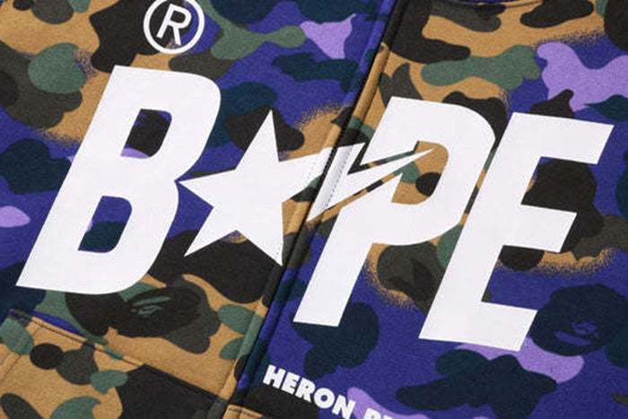 BAPE Star Camo Shark Zip Hoodie product view 6