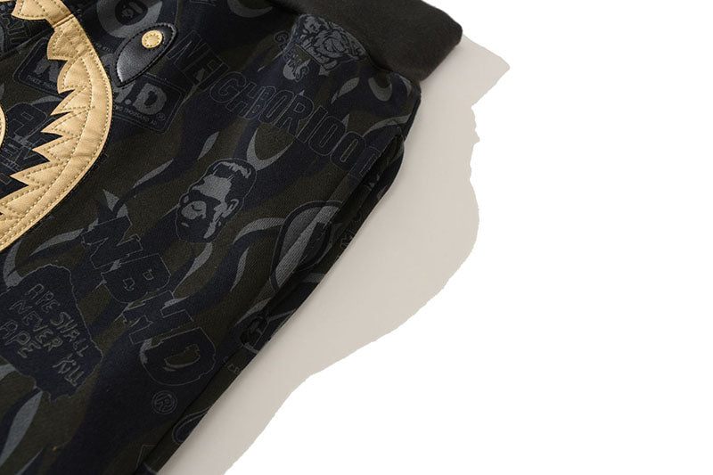 BAPE Black Gold Shark Camouflage casual pants - image 3