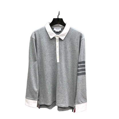 2025SS Lapel long-sleeved T-shirt THOM TREND