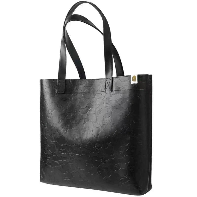 BAPE PU Leather Large Capacity Tote Bag - Detail View 2