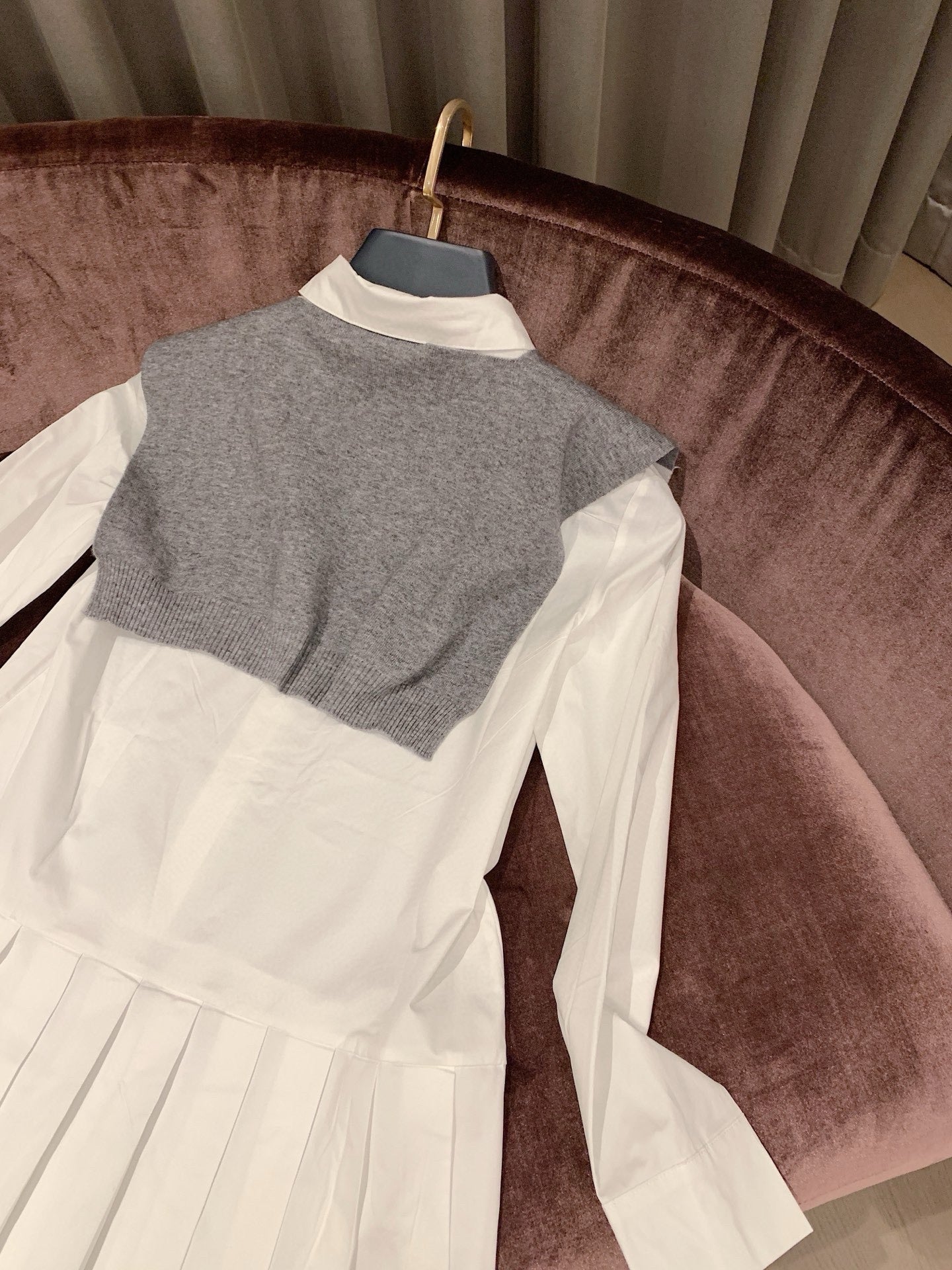 2025SS  Dress + Shawl Two-piece Set THOM TREND